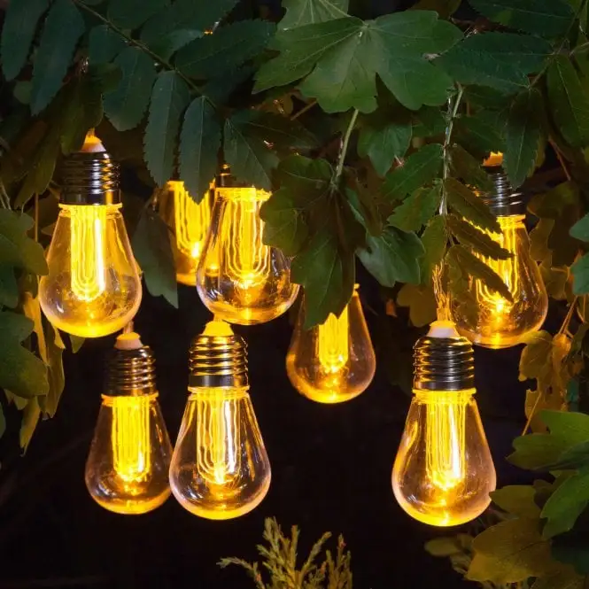 Noma Edison Style Bulb Light String With 10