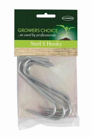 Steel S Hooks 4Pk