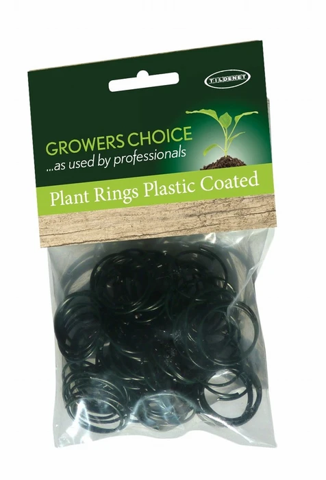 Plant Rings Plastic Coated 100Pk - image 2