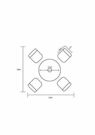 Kingston 4 Seat Dining Set - image 6