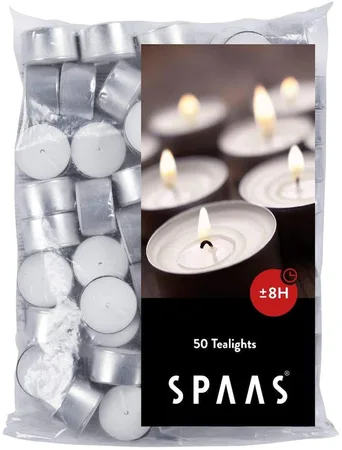 Spaas Tealights 8Hr 50Pk