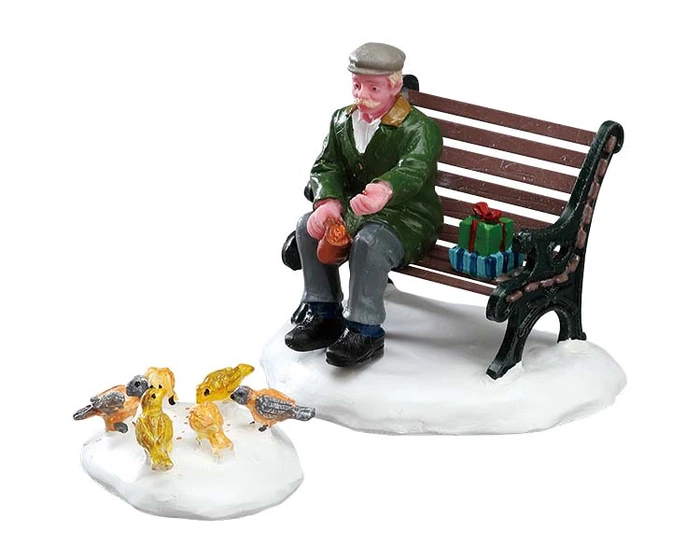 Lemax Feeding Pigeons (Set of 2) - image 2