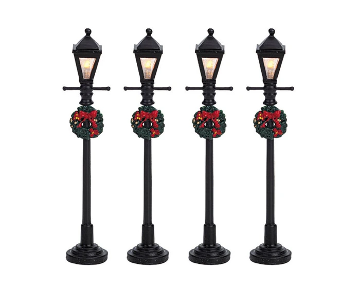 Lemax Gas Lantern Street Lamp (Set of 4) - image 2