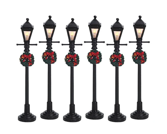 Lemax Gas Lantern Street Lamp (Set of 6) - image 1