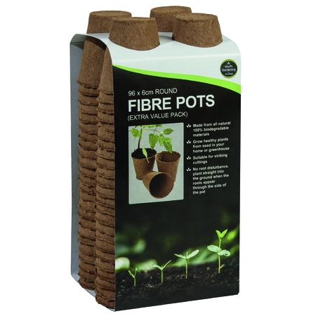 Round Fibre Pots Extra Value Pack 96Pk - image 3