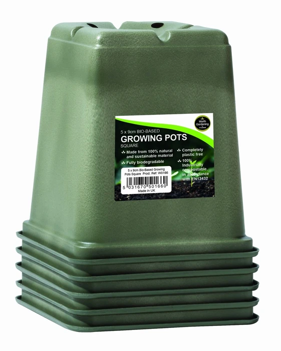 Growing Pots Bio Square Pk5 - image 2