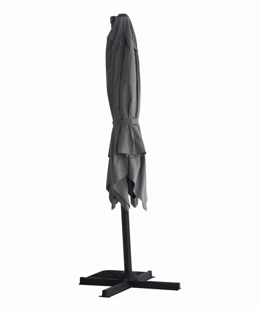 Diamond Cantilever Parasol Ash Grey 3x3m - image 4
