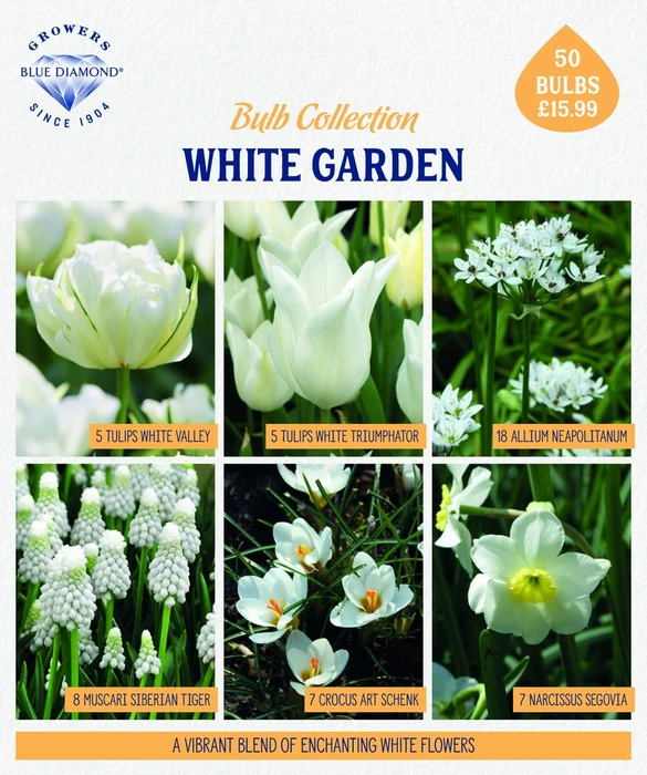 Bulb Planting Mix White Garden