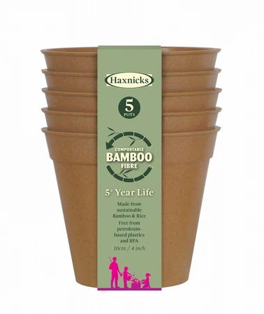 Bamboo Pot Terracotta Pk5