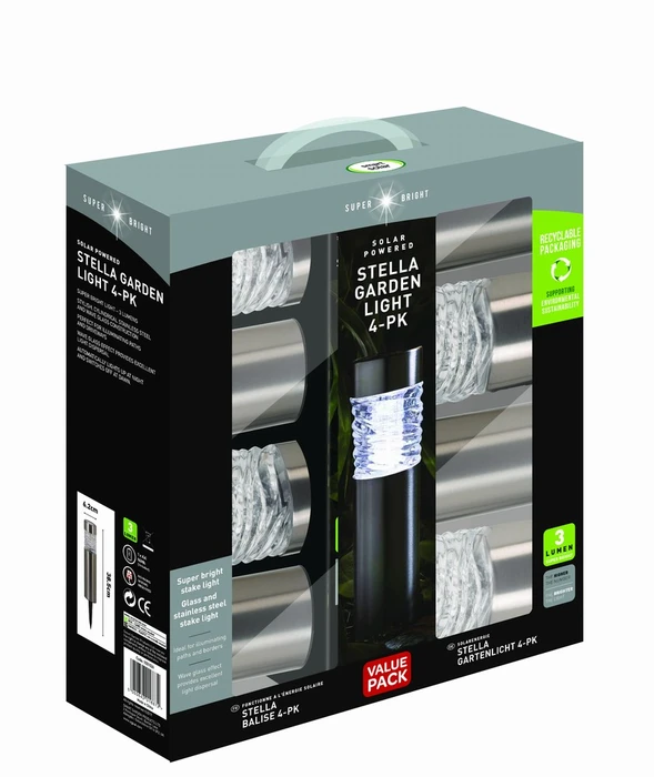 Super Bright Stella Border Light Ss 4Pk - image 4