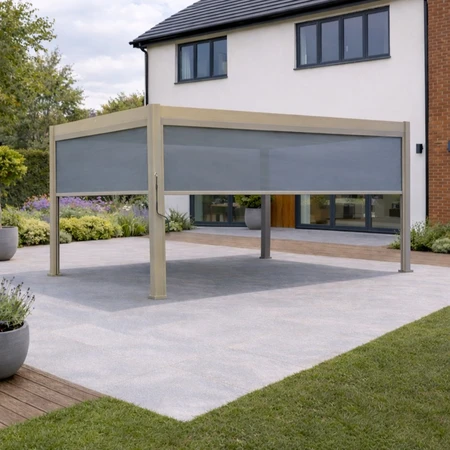 Alfresco Pergola 3X4M Light Oak Wood Effect