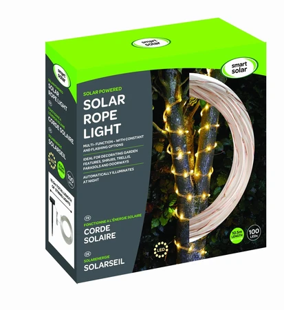 Solar Rope Lights 100 Warm White - image 2