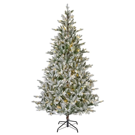 T67 Snowy Priestly 7Ft Prelit Xmas Tree