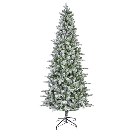 T46 Frosted Sherwood Fir Tree Green 7ft