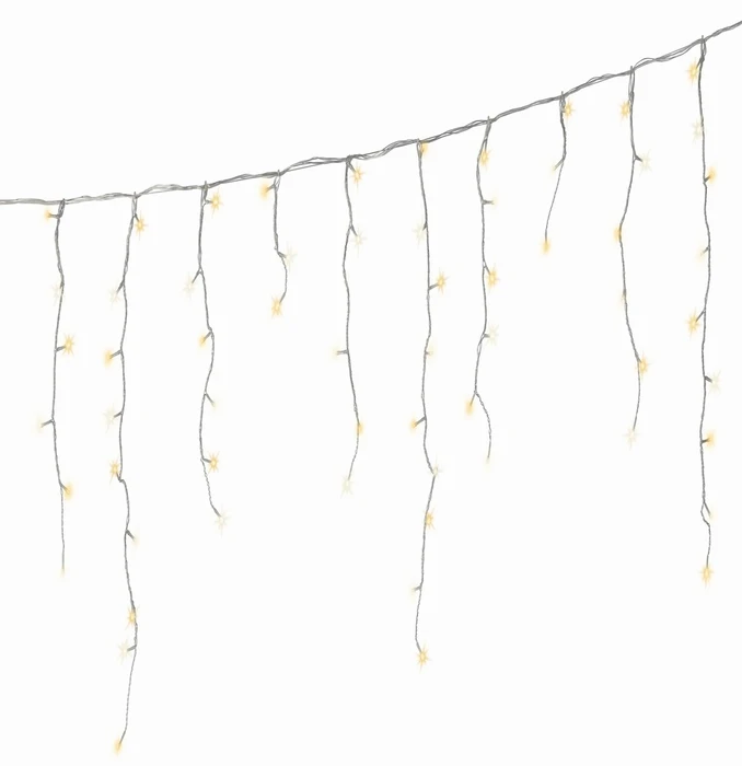 LED Icicle Snowball Effect 720 Two Tone Gold Mix