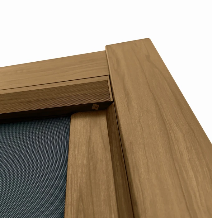 Amalfi Wood Foil Pergola 3x3m with 4pcs Screens with LED light - image 2