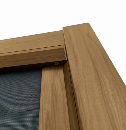 Amalfi Wood Foil Pergola 3x3m with 4pcs Screens with LED light - image 2