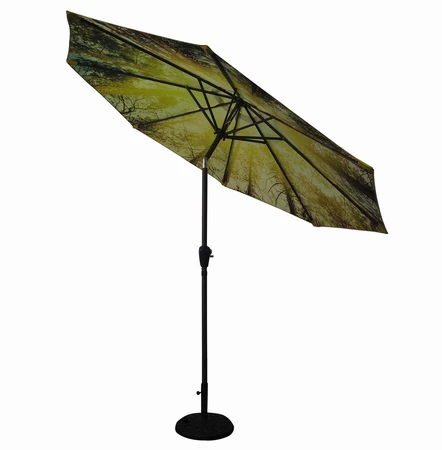 Diamond Garden Parasol Woodland Print 3m - image 2