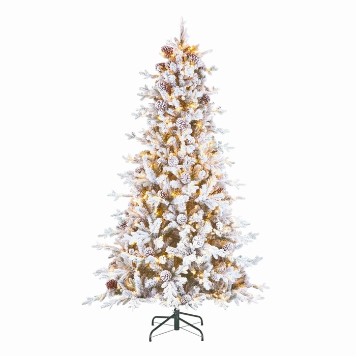 Slim Snowy Dorchester Pre-Lit 7.5ft Tree