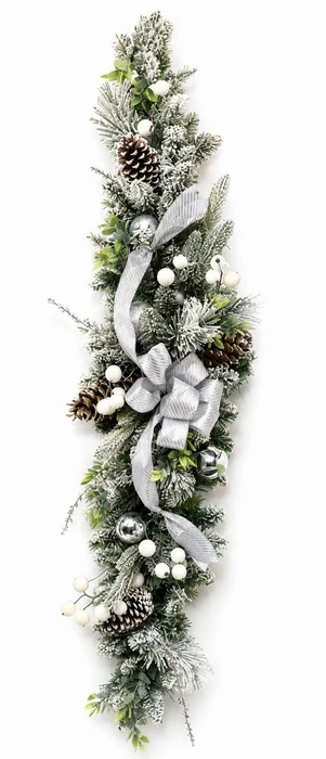 Silver Decorative 4ft Swag