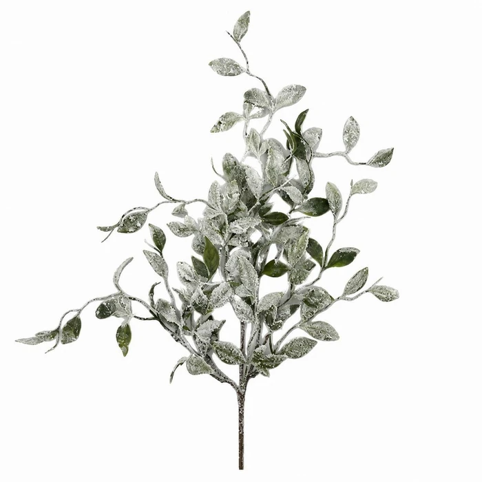 Sage Frosted Leaf Spray 55cm