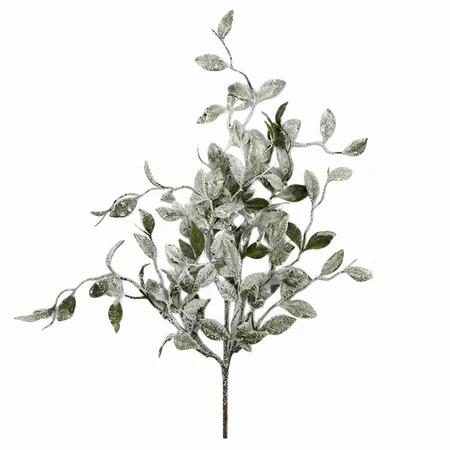 Sage Frosted Leaf Spray 55cm