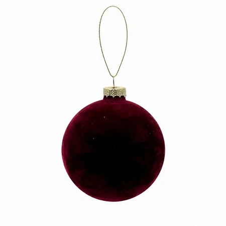Burgundy Velvet Bauble