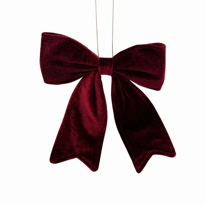 Burgundy Bow Hanging Decoration