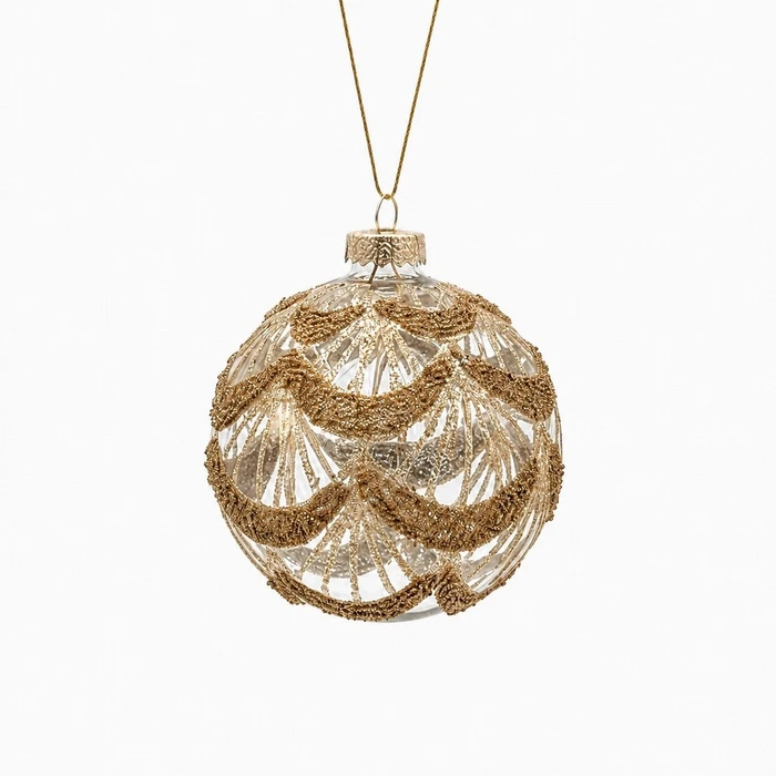 Gold Decorative Swag Bauble