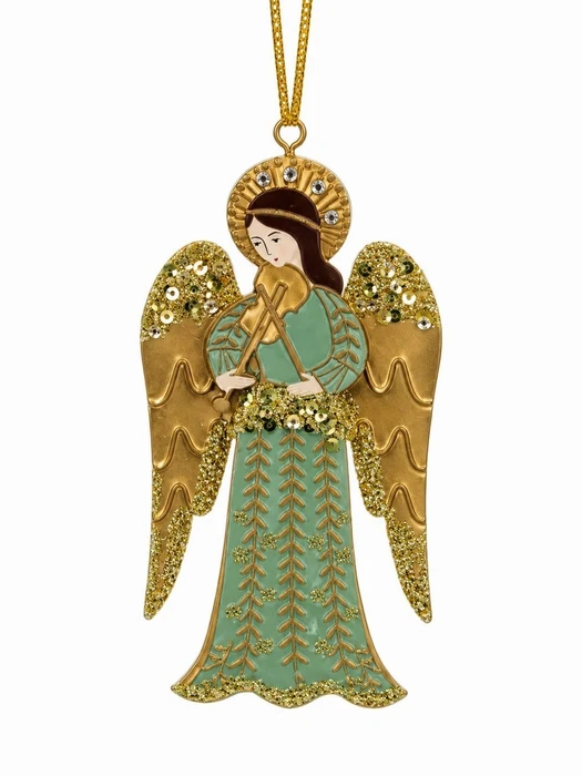 Assorted Tin Angel Hanging Decorations - image 1