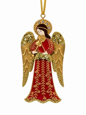 Assorted Tin Angel Hanging Decorations - image 2