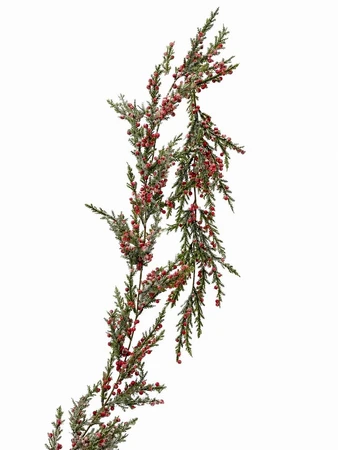 Frosted Red Berry Tree Garland