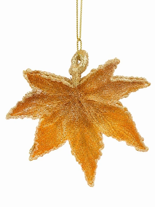 Gold Ombre Leaf Hanging Decoration