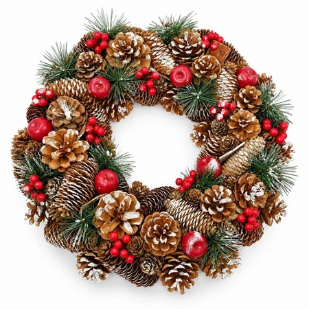 41cm Frosted Wreath