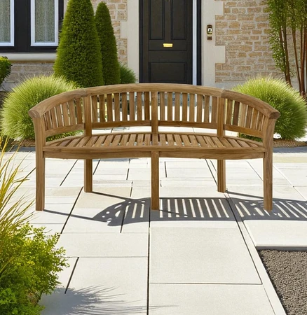Wychwood Banana 5ft Teak Garden Bench