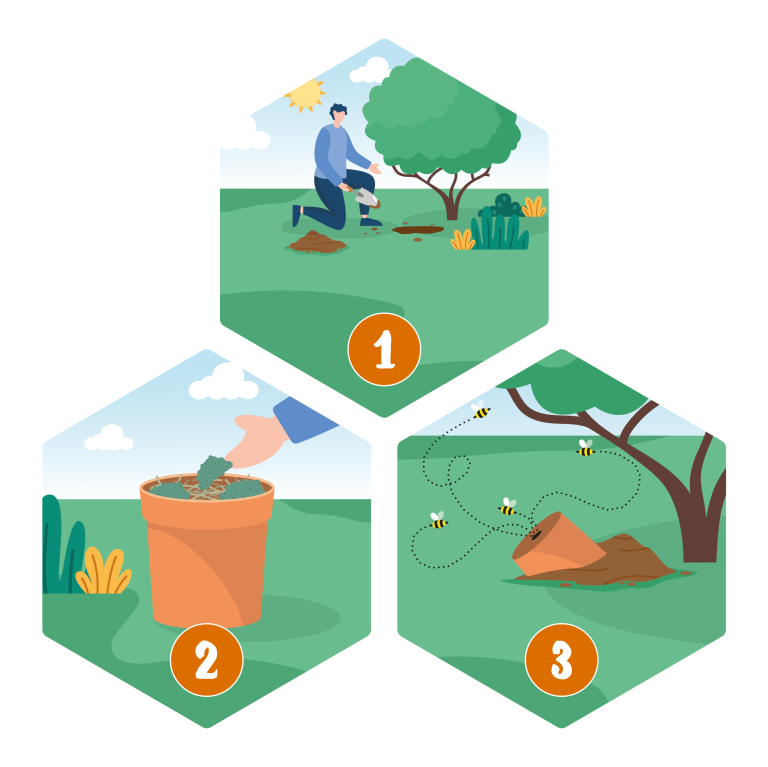 How to make a bees nest 1
