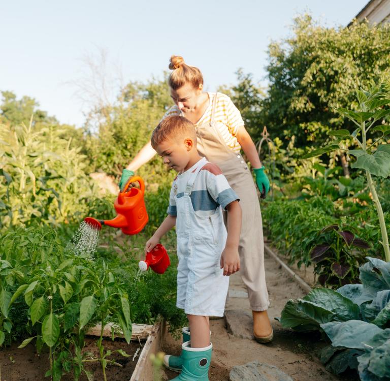 Tips for gardening with children