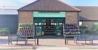 Blue diamond garden centre shop