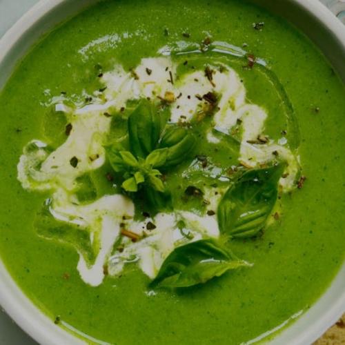 Courgette, Spinach & Mint Soup