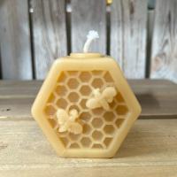 Bee On Honeycomb Candle
